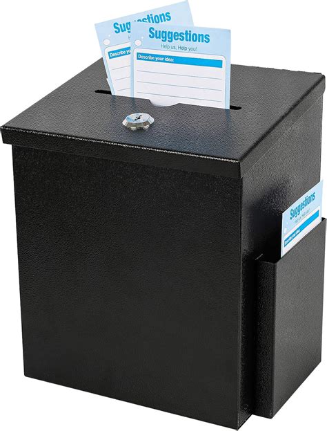 metal ballot boxes at|5 x 6 suggestion box.